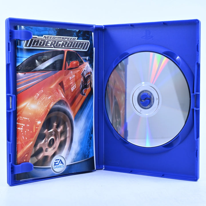 Need for Speed Underground - Sony Playstation 2 / PS2 Game + Manual - PAL