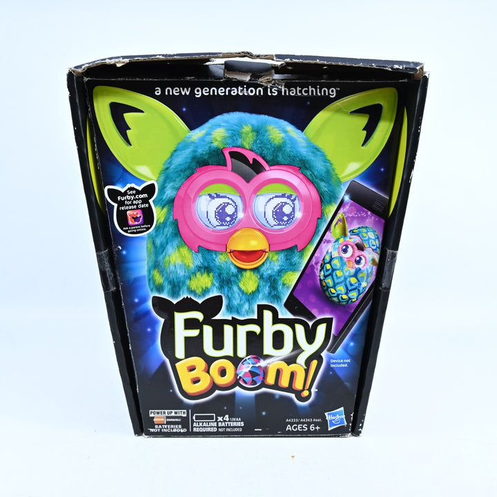Furby Boom Blue and Green With Box - Vintage Toy