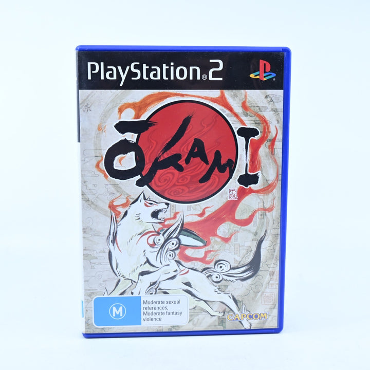Okami - Sony Playstation 2 / PS2 Game + Manual - PAL - MINT DISC!