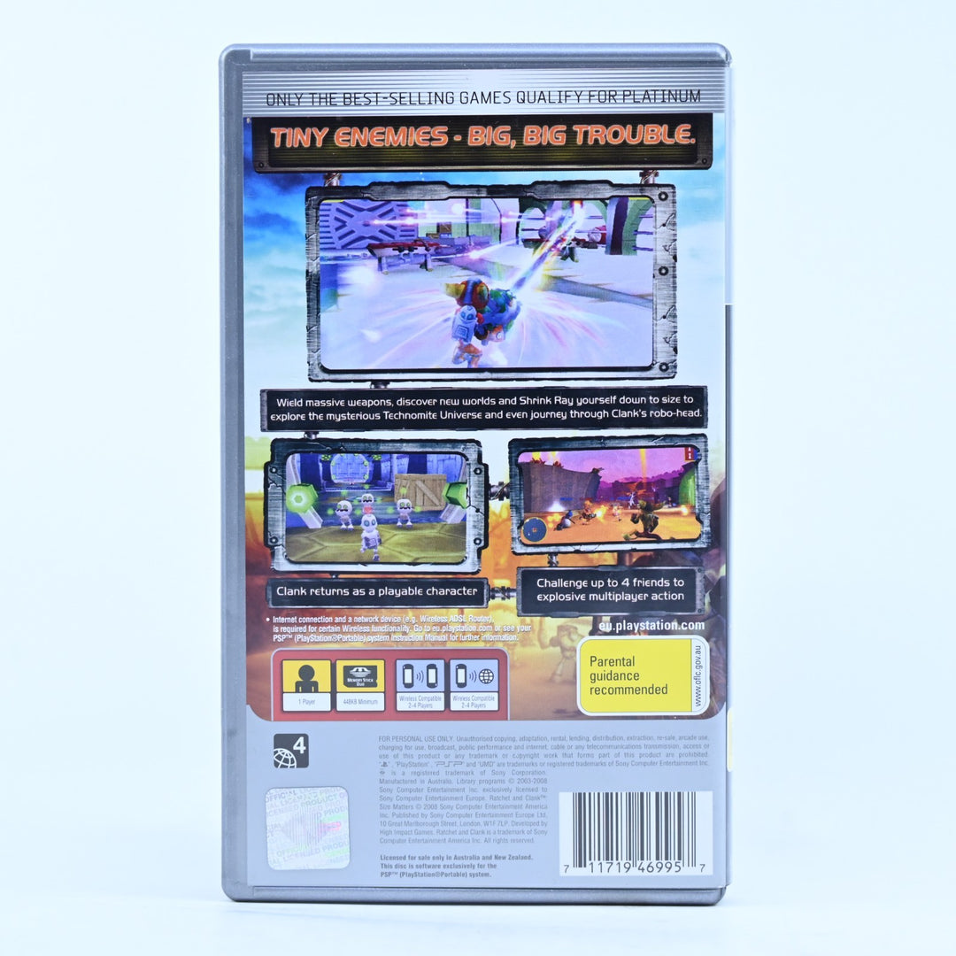 Ratchet & Clank: Size Matters - Sony PSP Game + Manual - FREE POST!