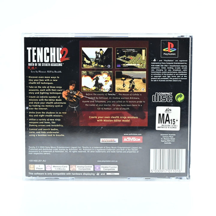 Tenchu 2 - Sony Playstation 1 / PS1 Game - PAL - MINT DISC!