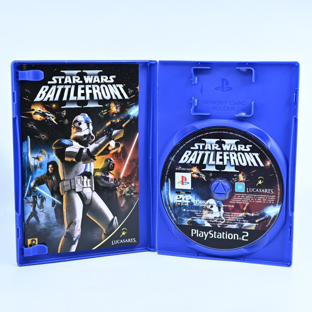 Star Wars Battlefront II - PS2 Game + Manual - PAL - NEAR MINT DISC!