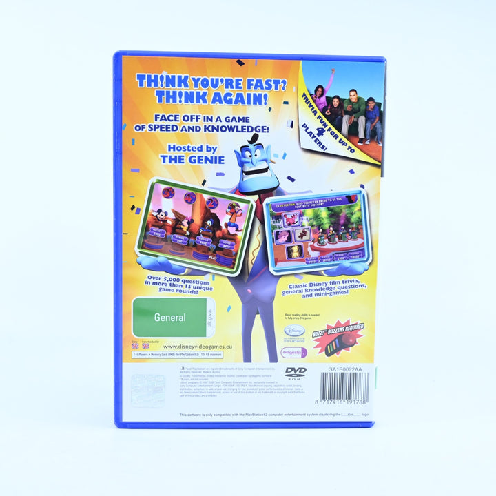 Disney Think Fast - Sony Playstation 2 / PS2 Game + Manual - PAL - MINT DISC!