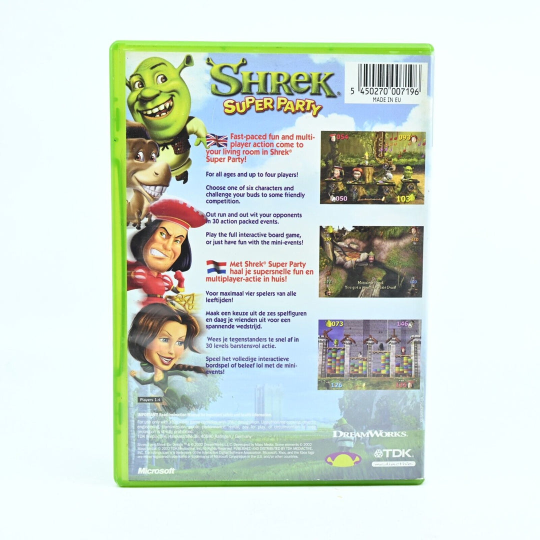 Shrek Super Party - No Manual - Original Xbox Game - PAL - CRACKED DISC!