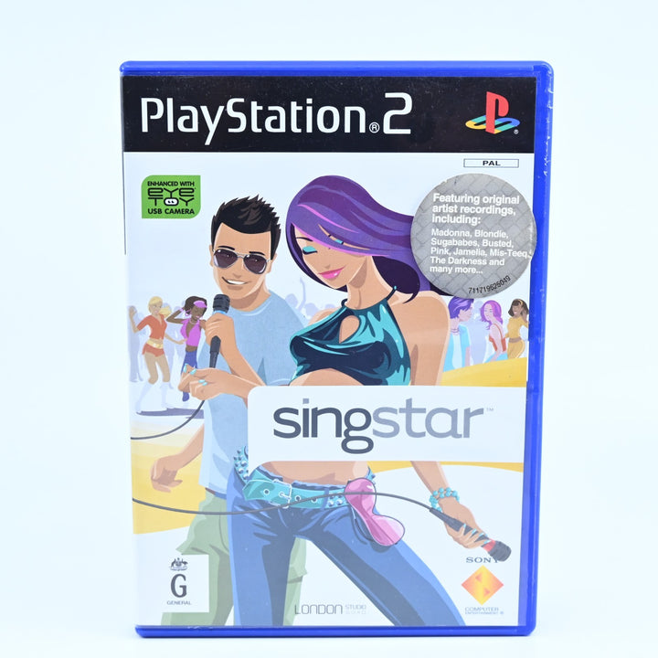 SingStar - Sony Playstation 2 / PS2 Game + Manual - PAL - MINT DISC!