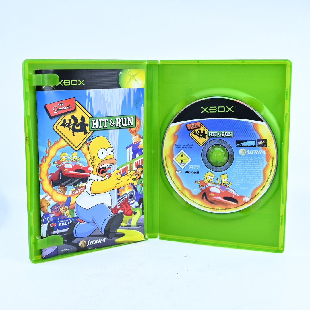 The Simpsons Hit &amp; Run - Original Xbox Game + Manual - PAL - MINT DISC!
