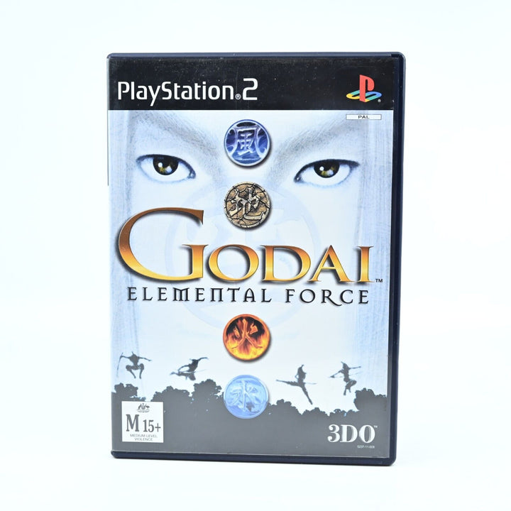 Godai Elemental Force - Sony Playstation 2 / PS2 Game + Manual - PAL - MINT DISC