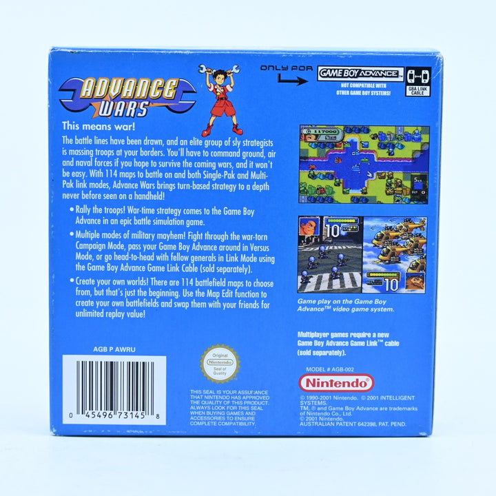 Advance Wars - Nintendo Gameboy Advance / GBA Boxed Game - PAL - FREE POST!