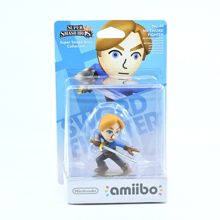 SEALED! Mii Sword Fighter Amiibo - Super Smash Bros. Collection No. 49 - Toy