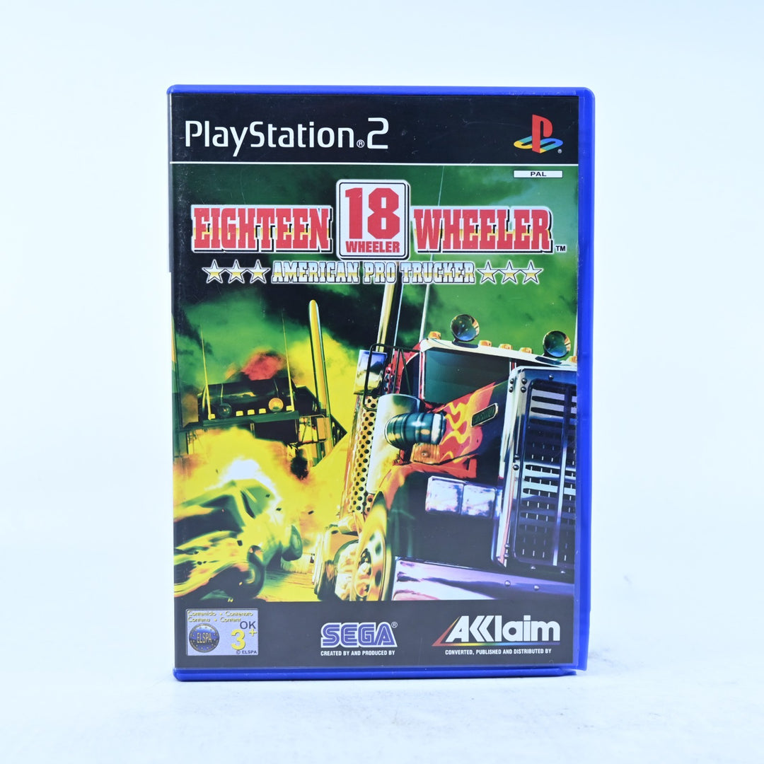 18 Wheeler American Pro Trucker - Sony Playstation 2 / PS2 Game + Manual