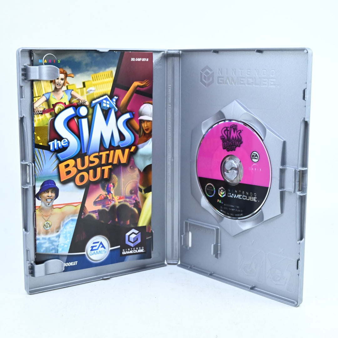 The Sims Bustin' Out - Nintendo Gamecube Game + Manual - PAL - FREE POST!