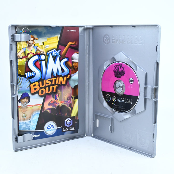 The Sims Bustin' Out - Nintendo Gamecube Game + Manual - PAL - FREE POST!