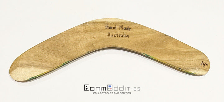 Wooden Boomerang Indigenous - Hand Made / Painted 14’’ - FREE POST!