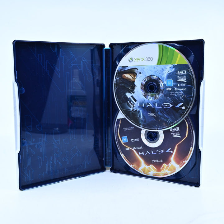 Halo 4 - Steelbook - Xbox 360 Game - No Manual - PAL - MINT DISC!