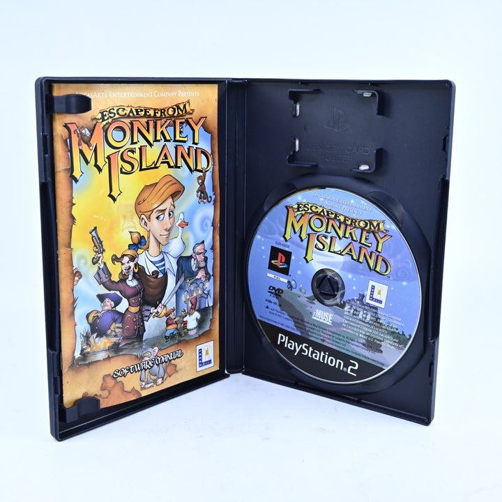 Escape From Monkey Island - Sony Playstation 2 / PS2 Game + Manual - PAL