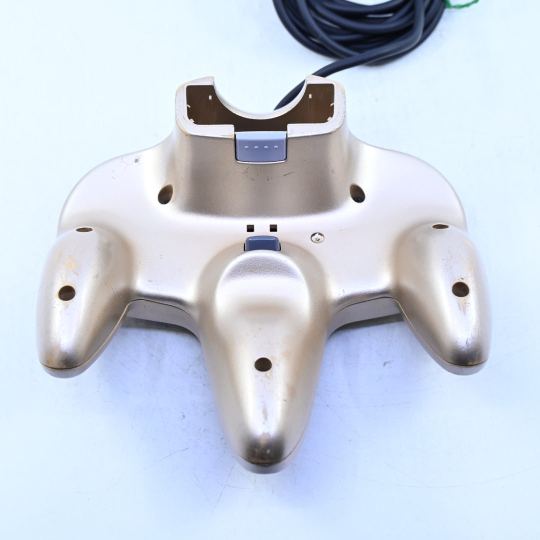 Gold N64 Controller - Stick Replaced - N64 / Nintendo 64 Accessory