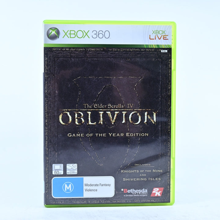 The Elder Scrolls IV: Oblivion - GOTY Edition - Xbox 360 Game + Manual - PAL