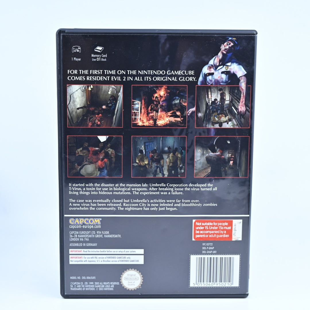 Resident Evil 2 - Nintendo Gamecube Game + Manual - PAL - FREE POST!