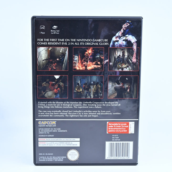 Resident Evil 2 - Nintendo Gamecube Game + Manual - PAL - FREE POST!