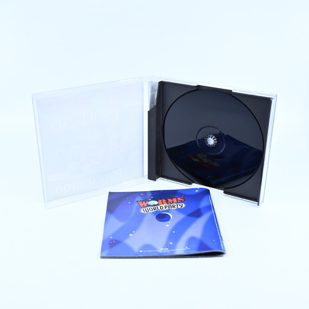 Worms World Party - Sony Playstation 1 / PS1 Game + Manual - PAL - MINT DISC!