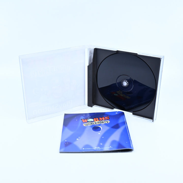 Worms World Party - Sony Playstation 1 / PS1 Game + Manual - PAL - MINT DISC!