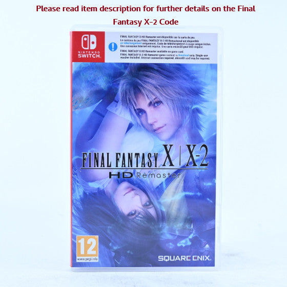 Final Fantasy X / X-2: HD Remaster - With X-2 Download Code - Switch Game - READ