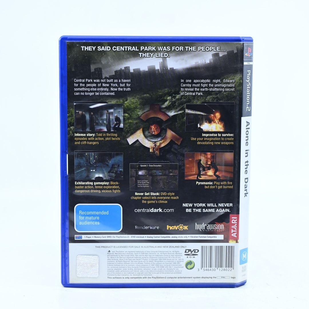Alone in the Dark - Sony Playstation 2 / PS2 Game + Manual - PAL