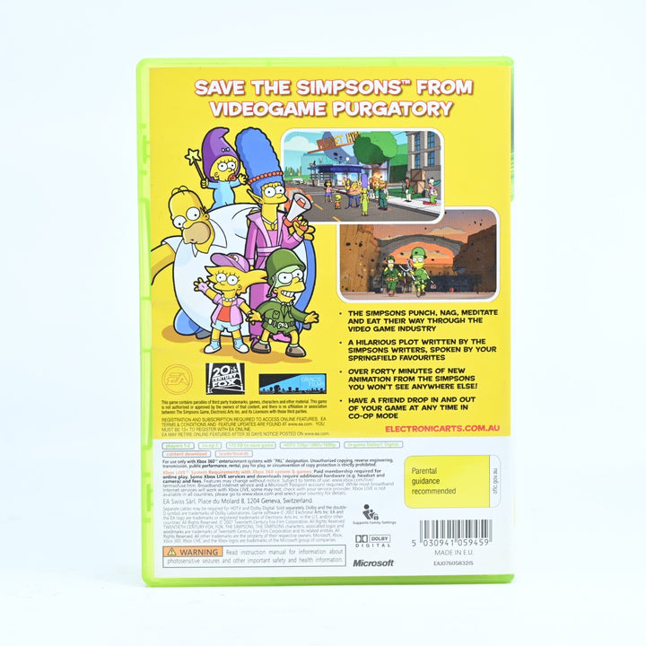 The Simpsons Game - Xbox 360 Game + Manual - PAL