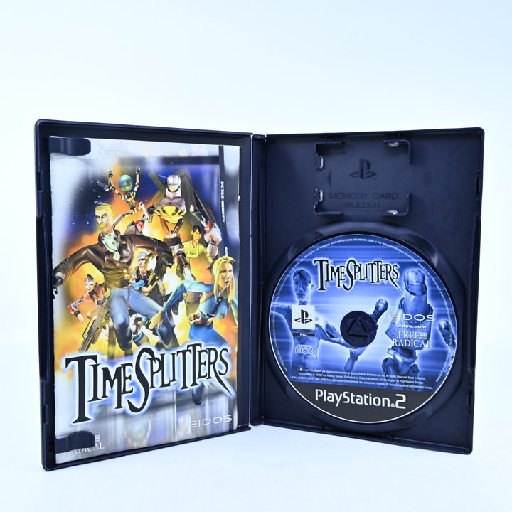 TimeSplitters - Sony Playstation 2 / PS2 Game + Manual - PAL - MINT DISC!