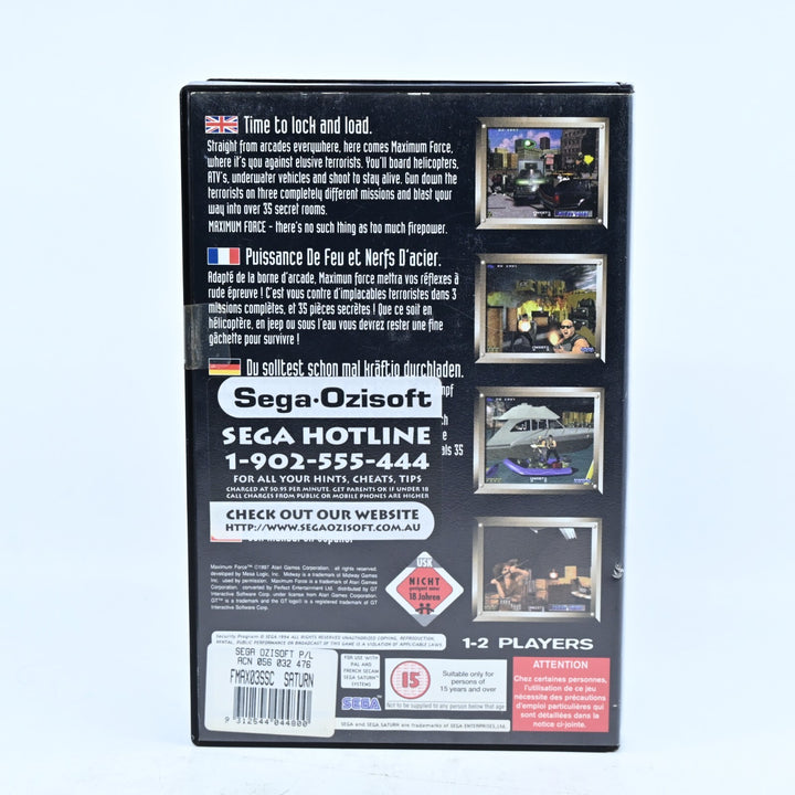 Maximum Force - Sega Saturn Game + Manual - PAL - MINT DISC!