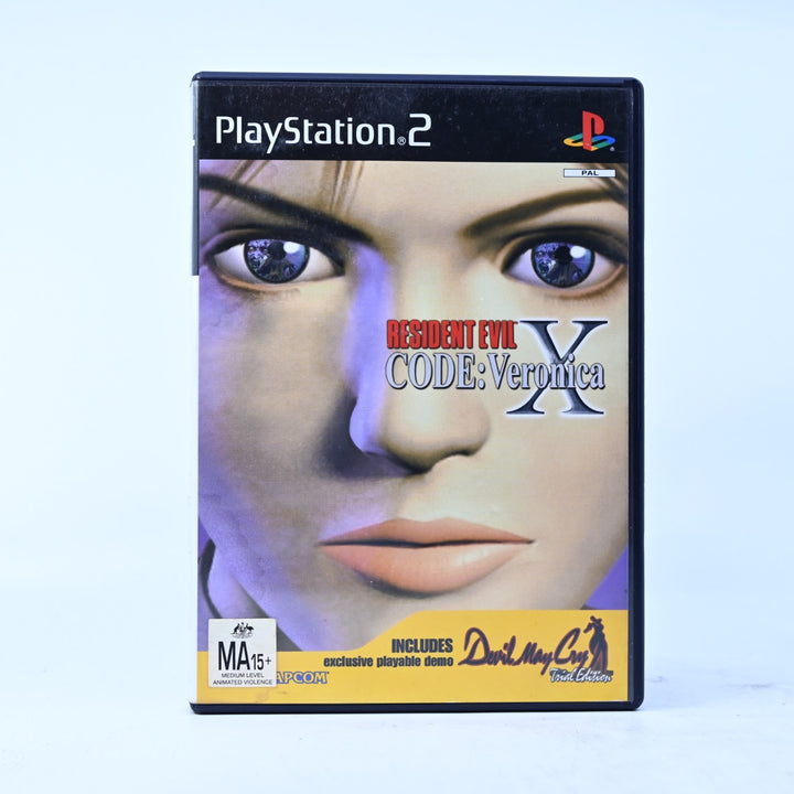 Resident Evil CODE: Veronica X - PS2 Game + Manual + DMC Demo - PAL