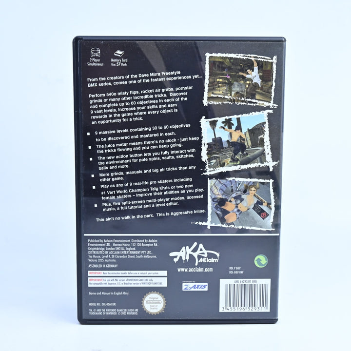 Aggressive Inline - Nintendo Gamecube Game + Manual - PAL - FREE POST!