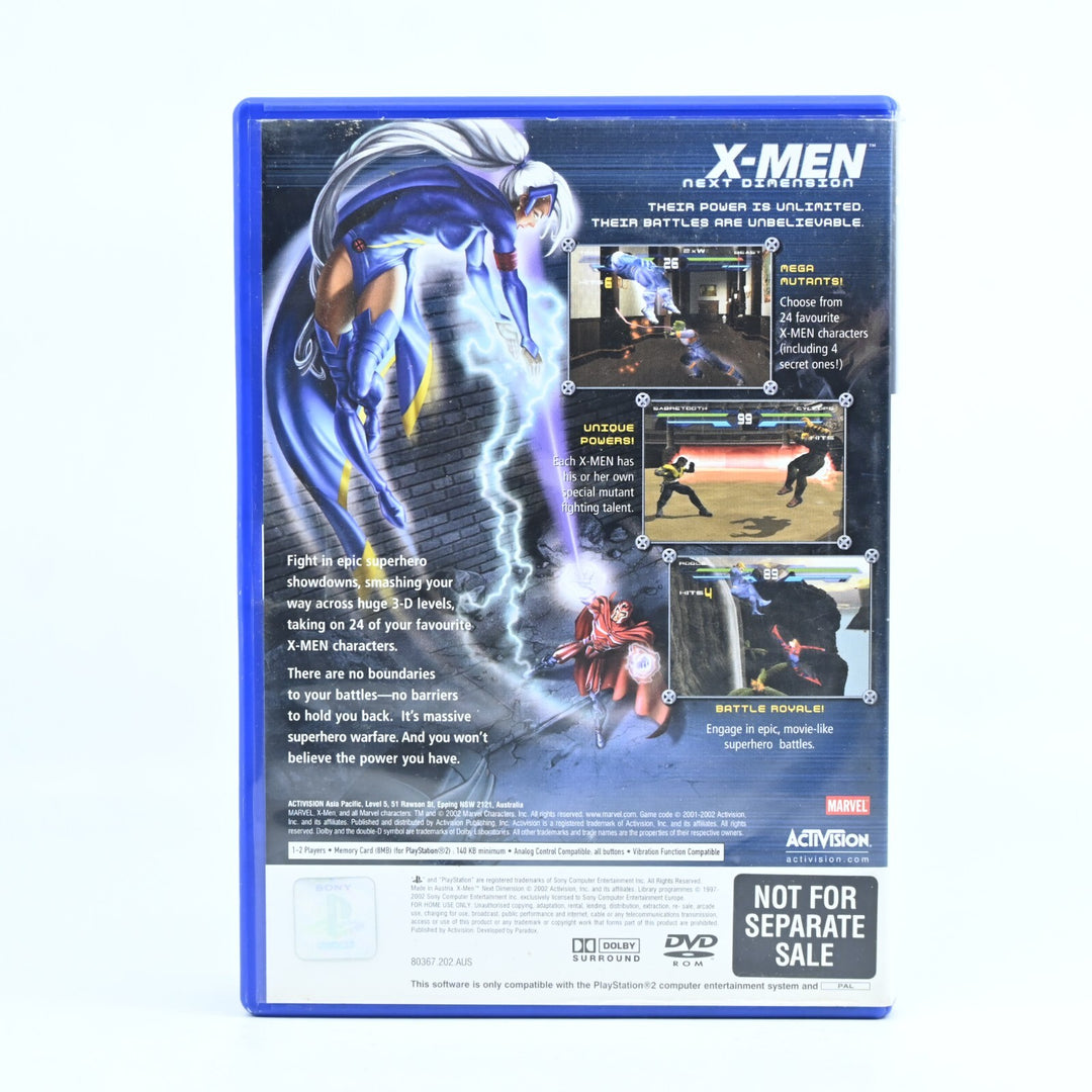 X-Men: Next Dimension - Sony Playstation 2 / PS2 Game + Manual - PAL - MINT DISC