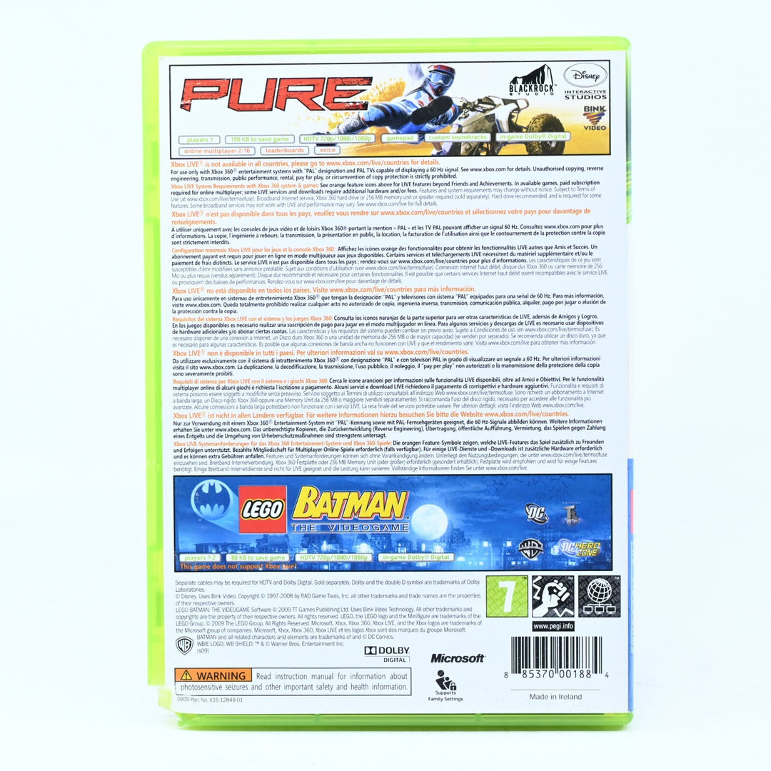 Lego Batman: The Video Game + Pure - Xbox 360 Game - PAL - FREE POST!