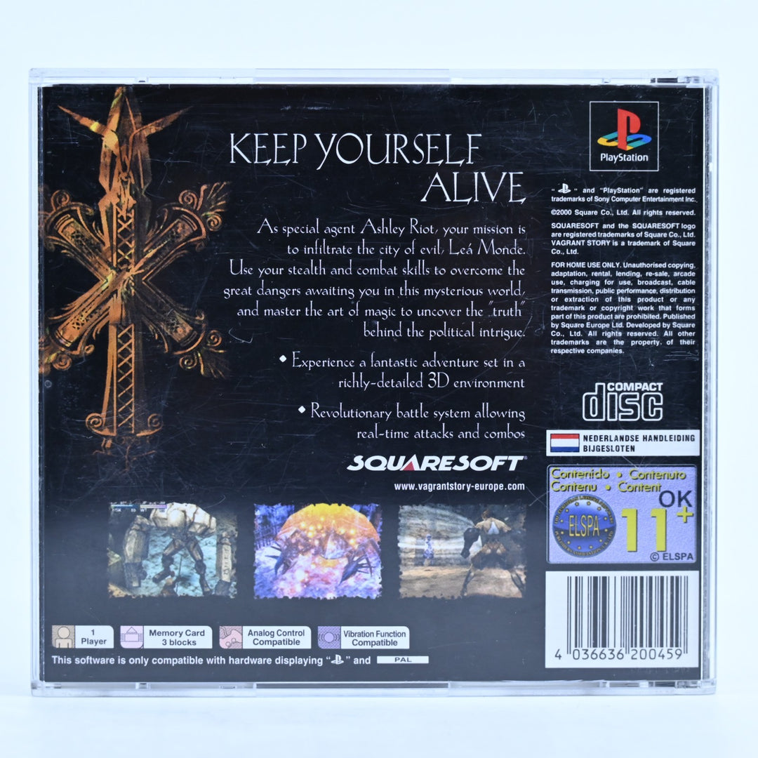 Vagrant Story - Sony Playstation 1 / PS1 Game + Manual - PAL