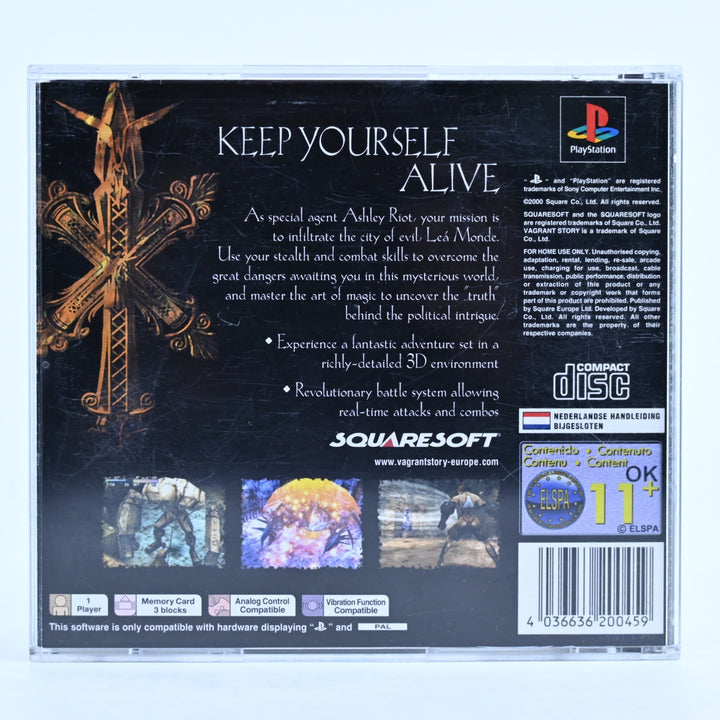 Vagrant Story - Sony Playstation 1 / PS1 Game + Manual - PAL