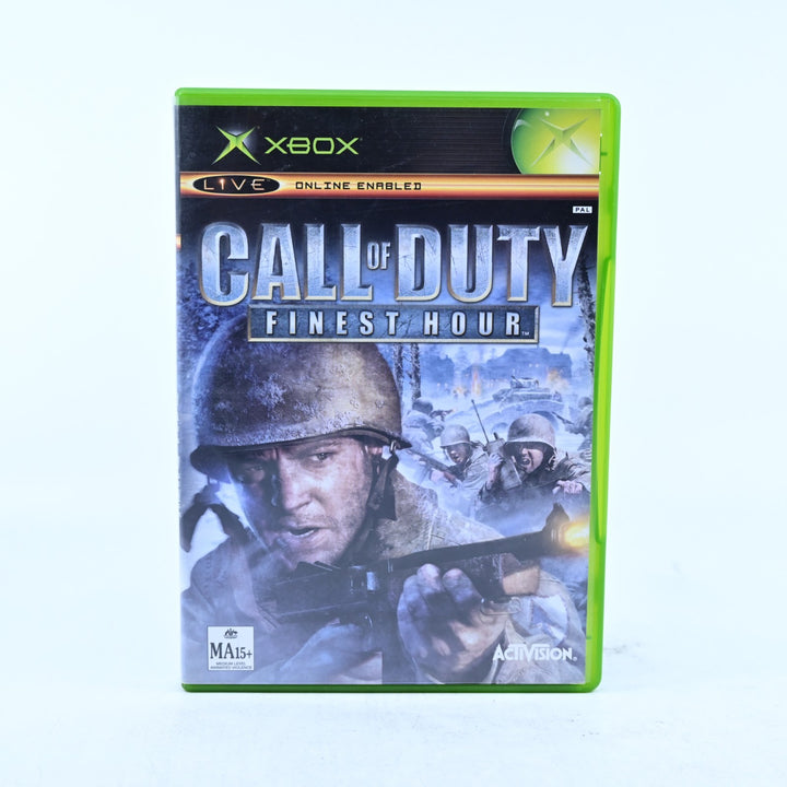 Call of Duty: Finest Hour - Original Xbox Game + Manual - PAL - MINT DISC!