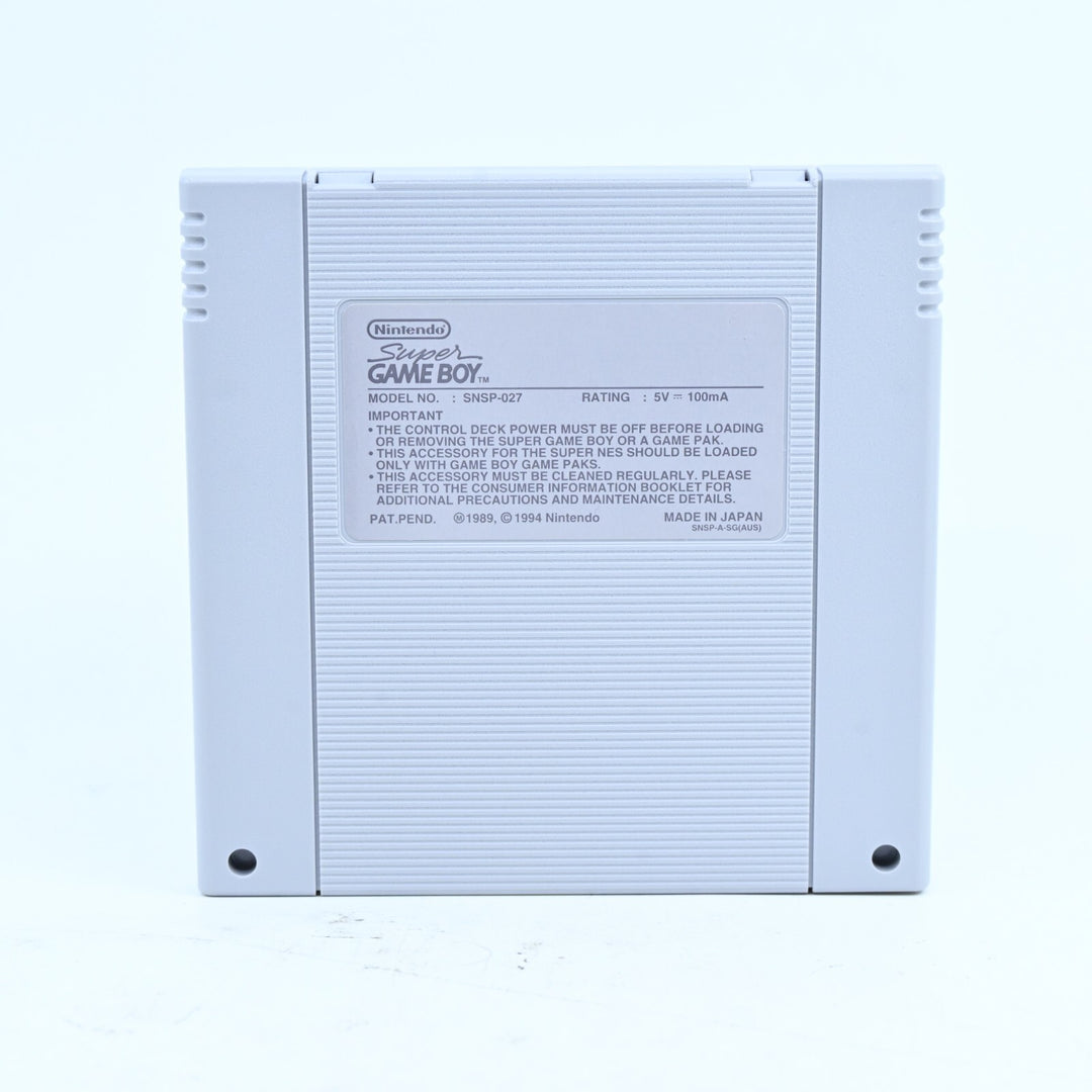 Super Game Boy / Gameboy - Super Nintendo / SNES Accessory + Manual - PAL