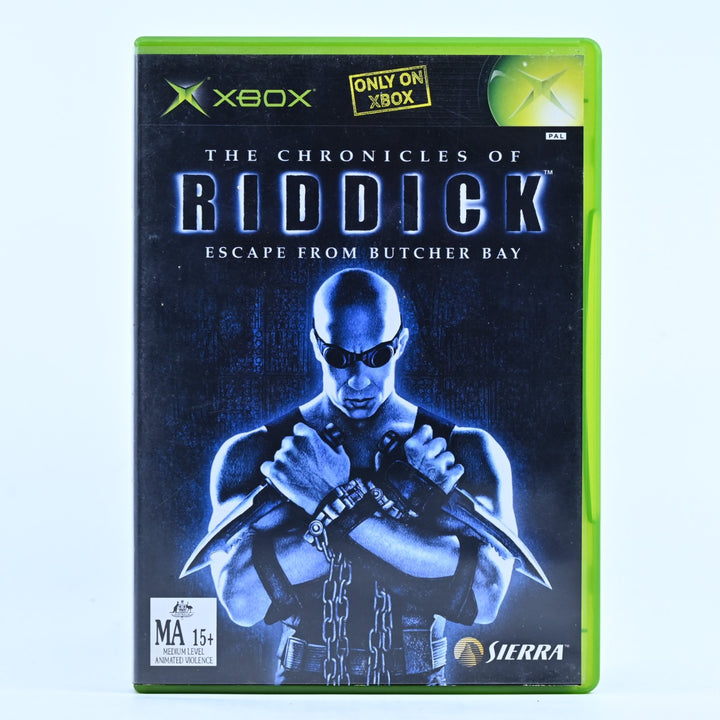 The Chronicles of Riddick Escape From Butcher Bay - Original Xbox Game + Manual