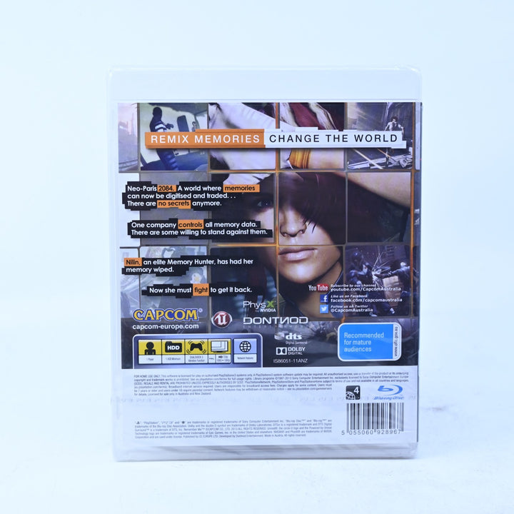 SEALED! Remember Me - Sony Playstation 3 / PS3 Game + Manual