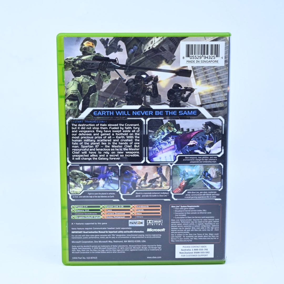 Halo 2  - Original Xbox Game + Manual - PAL - MINT DISC!