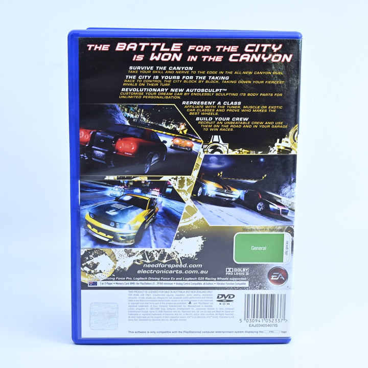 Need for Speed: Carbon - Sony Playstation 2 / PS2 Game + Manual - PAL