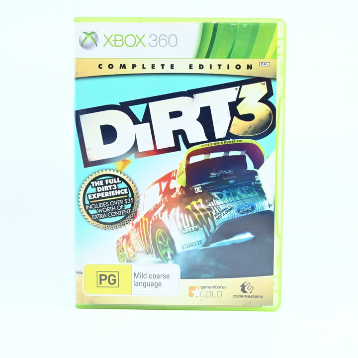 Dirt 3 - Complete Edition - Xbox 360 Game + Manual - PAL - MINT DISC!