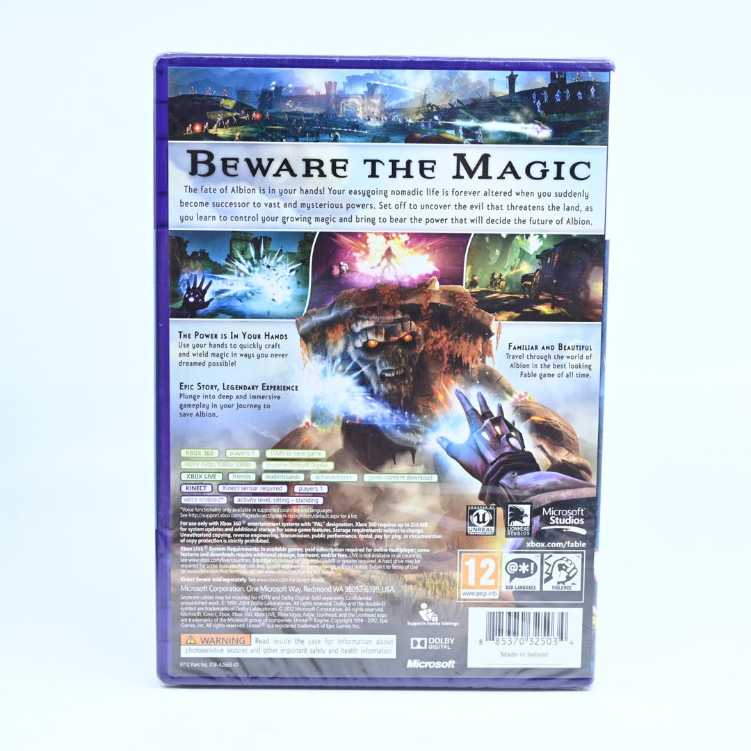 SEALED! Fable: The Journey - Xbox 360 Game + Manual - PAL