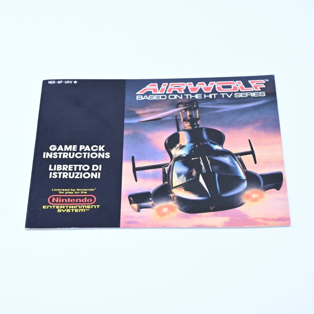 Airwolf - Nintendo Entertainment System / NES Boxed Game - PAL - FREE POST!