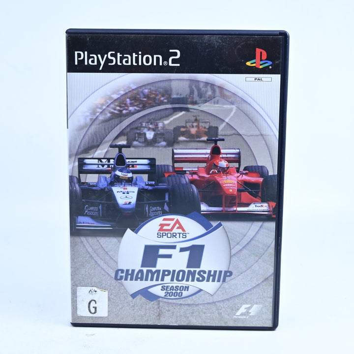 F1 Championship Season 2000 - Sony Playstation 2 / PS2 Game + Manual - PAL