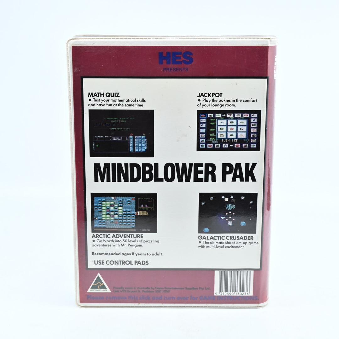 Mindblower Pak - Piggy Back Cartridge - H.E.S / NES Game - PAL