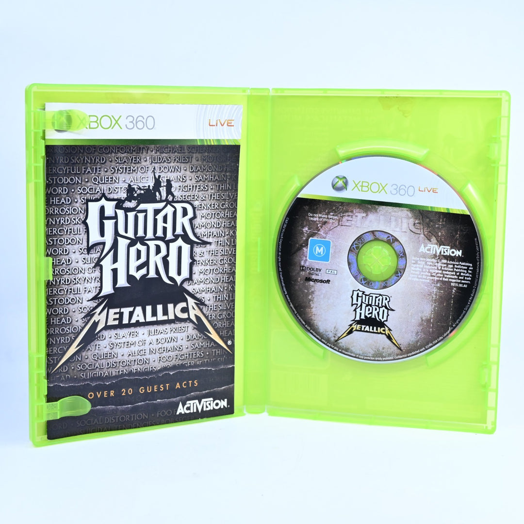 Guitar Hero: Metallica - Xbox 360 Game + Manual - PAL - MINT DISC!