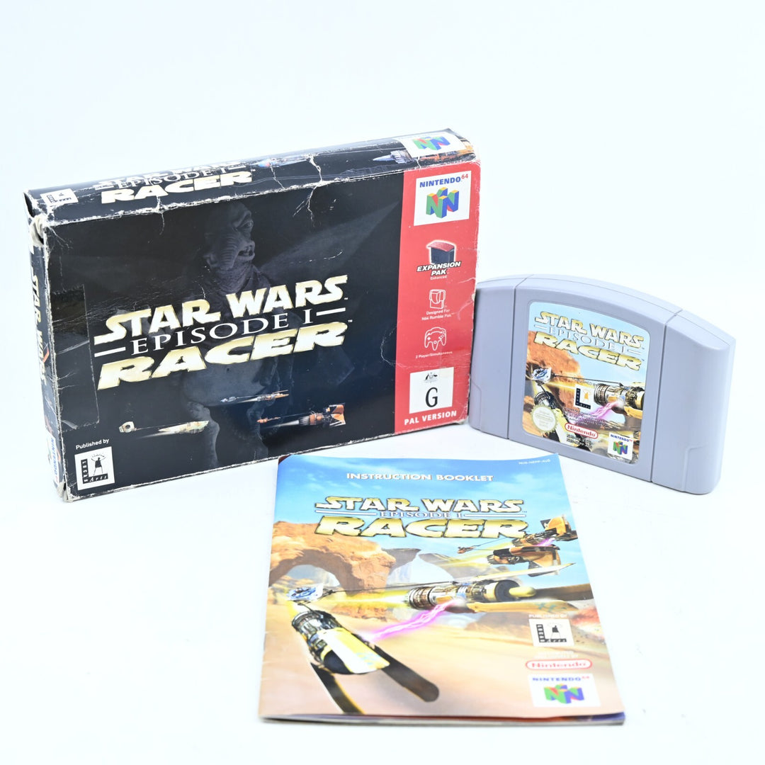 Star Wars Episode 1 Racer - N64 / Nintendo 64 Boxed Game - PAL - FREE POST!