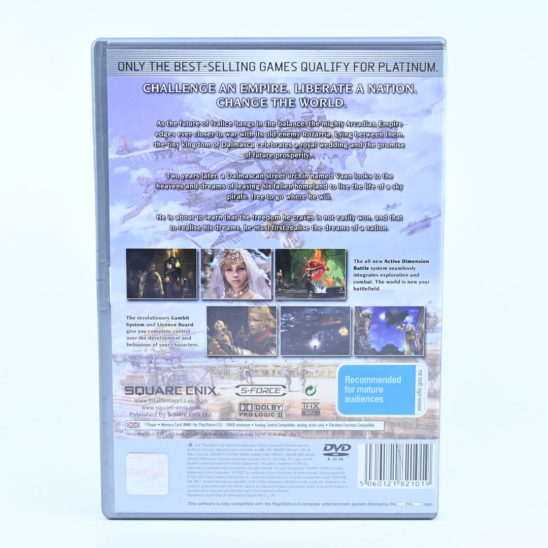 Final Fantasy XII - Sony Playstation 2 / PS2 Game + Manual - PAL - MINT DISC!